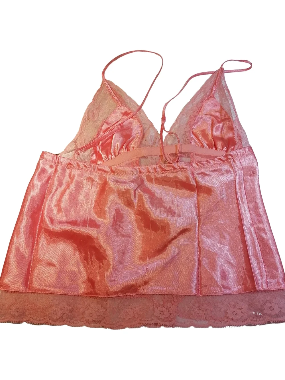 🐞🦩La Senza Satin Lace Camisole Top - Pink - Picture 5 of 5